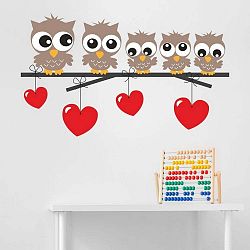 Dekorativní nálepka na stěnu Owl Kids