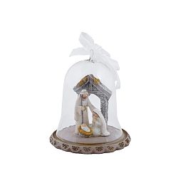 Dekorativní zvonek s betlémem Ego Dekor Betlem, výška 10 cm