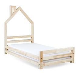 Dětská postel z lakovaného smrkového dřeva Benlemi Wally, 80 x 160 cm