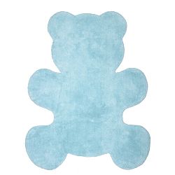 Dětský modrý koberec Nattiot Little Teddy, 80 x 100 cm