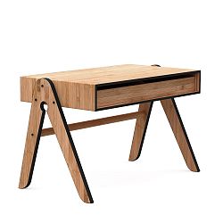 Dětský psací stůl z bambusu Moso s černými detaily We Do Wood Geo's