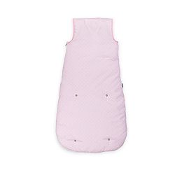 Dětský růžový spací pytel ze 100% bavlny Naf Naf Tres Chic, délka 90 cm