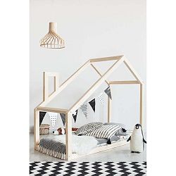 Domečková postel z borovicového dřeva Adeko Mila DM, 100 x 180 cm