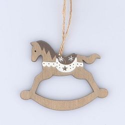 Dřevěná dekorace houpací kůň Dakls
