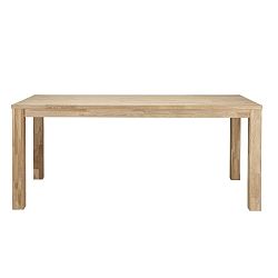 Dřevěný jídelní stůl Largo Untreated, 90x230 cm