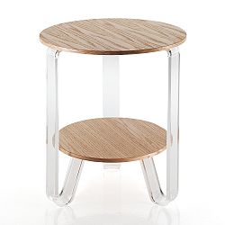 Dřevěný konfereční stolek Tomasucci Poole, Ø 48 cm