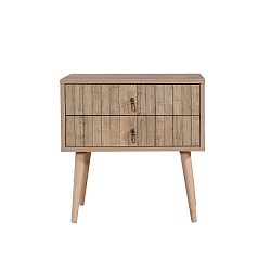 Dřevěný noční stolek Iris Stripes