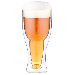 Dvojitá pivní sklenice Vialli Design, 350 ml