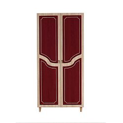 Dvoudveřová šatní skříň Stil Retro Red, 90 x 192 cm