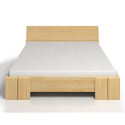 Dvoulůžková postel z borovicového dřeva s úložným prostorem SKANDICA Vestre Maxi, 140 x 200 cm