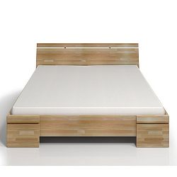 Dvoulůžková postel z bukového dřeva s úložným prostorem SKANDICA Sparta Maxi, 180 x 200 cm