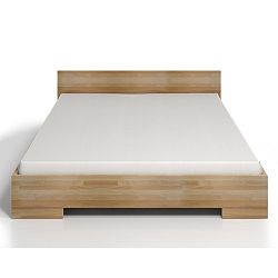 Dvoulůžková postel z bukového dřeva s úložným prostorem SKANDICA Spectrum Maxi, 200 x 200 cm