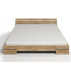 Dvoulůžková postel z bukového dřeva SKANDICA  Sparta, 160 x 200 cm