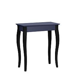 Grafitově šedý konzolový stolek s černými nohami Ragaba Lilo, šířka 65 cm