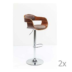 Hnědá barová židle Kare Design Monaco Schoko