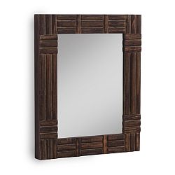 Hnědé nástěnné zrcadlo Geese, 57 x 70 cm