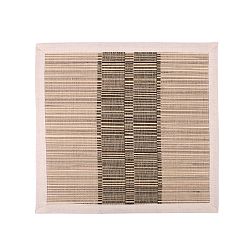 Hnědé prostírání ze slámy a bavlny Ladelle Akita, 35 x 35 cm