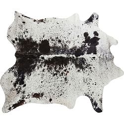 Hnědo-černý koberec z hovězí kůže Kare Design Hide