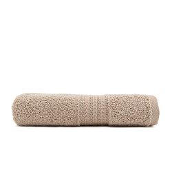 Hnědý bavlněný ručník Amy, 50 x 90 cm