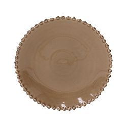 Hnědý kameninový dezertní talíř Costa Nova Pearl, ⌀ 23 cm