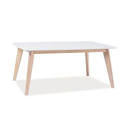 Jídelní stůl s bílou deskou Signal Combo, délka 110 cm