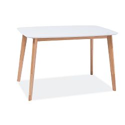 Jídelní stůl s bílou deskou Signal Mosso, délka 120 cm