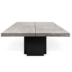 Jídelní stůl s dekorem betonu TemaHome Dusk, 130 cm