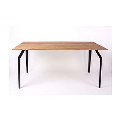 Jídelní stůl s dřevěnou deskou a ocelovou konstrukcí Nørdifra, 120 x 80 cm