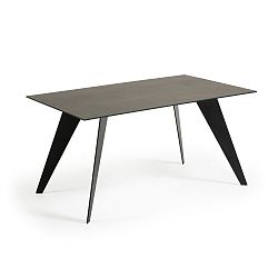 Jídelní stůl se šedou deskou La Forma Nack, 90 x 160 cm