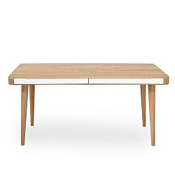 Jídelní stůl z dubového dřeva Gazzda Ena Two, 140 x 90 x 75 cm