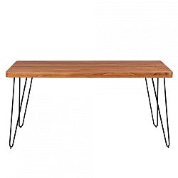 Jídelní stůl z masivního akáciového dřeva Skyport BAGLI, 160 x 80 cm