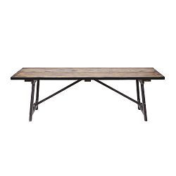 Jídelní stůl z masivního borovicového dřeva De Eekhoorn Craft, 220 x 90 cm
