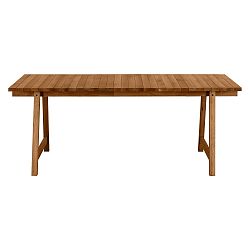 Jídelní stůl z masivního dubového dřeva Artemob Beams, 198 x 75 cm