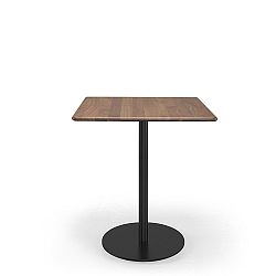 Kavárenský stolek s deskou z ořechového dřeva Wewood - Portuguese Joinery Bistrô, 70 x 70 cm