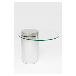 Konferenční stolek ze skla a kovu Kare Design Duett, Ø 65 cm