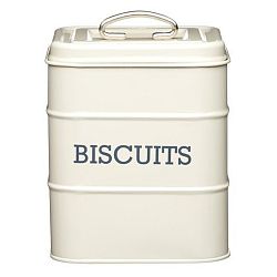 Krémová plechová dóza na sušenky Kitchen Craft Biscuits