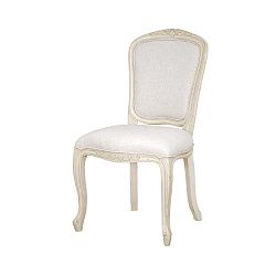 Krémově bílá jídelní židle bez područek s konstrukcí z březového dřeva Livin Hill Verona