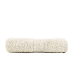 Krémový bavlněný ručník Amy, 50 x 90 cm