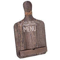 Kuchyňský dřevěný stojan na tablet ve tvaru krájecího prkénka Antic Line So Decouper