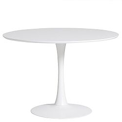 Kulatý bílý jídelní stůl Marckeric Oda, ⌀ 110 cm