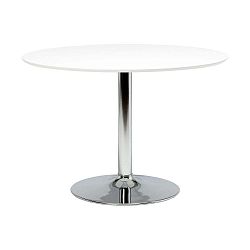Kulatý jídelní stůl se skleněnou deskou Actona Ibiza, ⌀ 110 cm