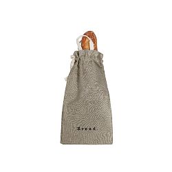 Látkový vak na chléb Linen Couture Bag Grey, výška 42 cm