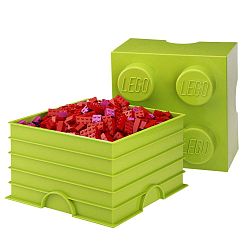 Limetkově úložný box čtverec LEGO®
