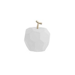 Matně bílá betonová soška PT LIVING Origami Apple