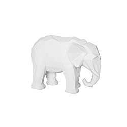 Matně bílá soška PT LIVING Origami Elephant