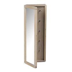 Matně lakovaná dubová zrcadlová skříňka na klíče Rowico Gorgona
