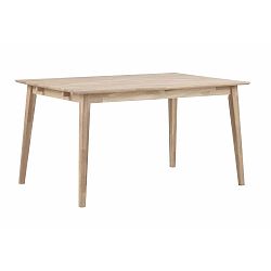 Matně lakovaný dubový jídelní stůl Rowico Mimi, délka 140 cm