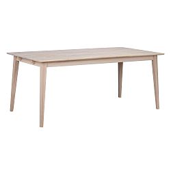 Matně lakovaný rozkládací dubový jídelní stůl Folke  Mimi, délka 180 cm