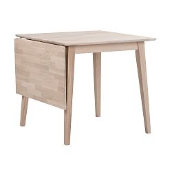 Matně lakovaný sklápěcí dubový jídelní stůl  Folke Mimi, délka 80-125 cm