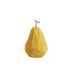 Matně okrově žlutá betonová soška PT LIVING Origami Pear
